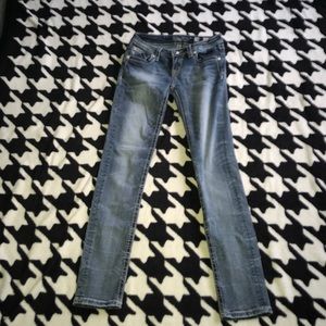 Miss Me Rose Gold/Pink accent jeans girls size 14